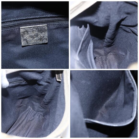 GUCCI GG Canvas Abbey Shoulder Bag Beige Gold - Picture 15 of 16